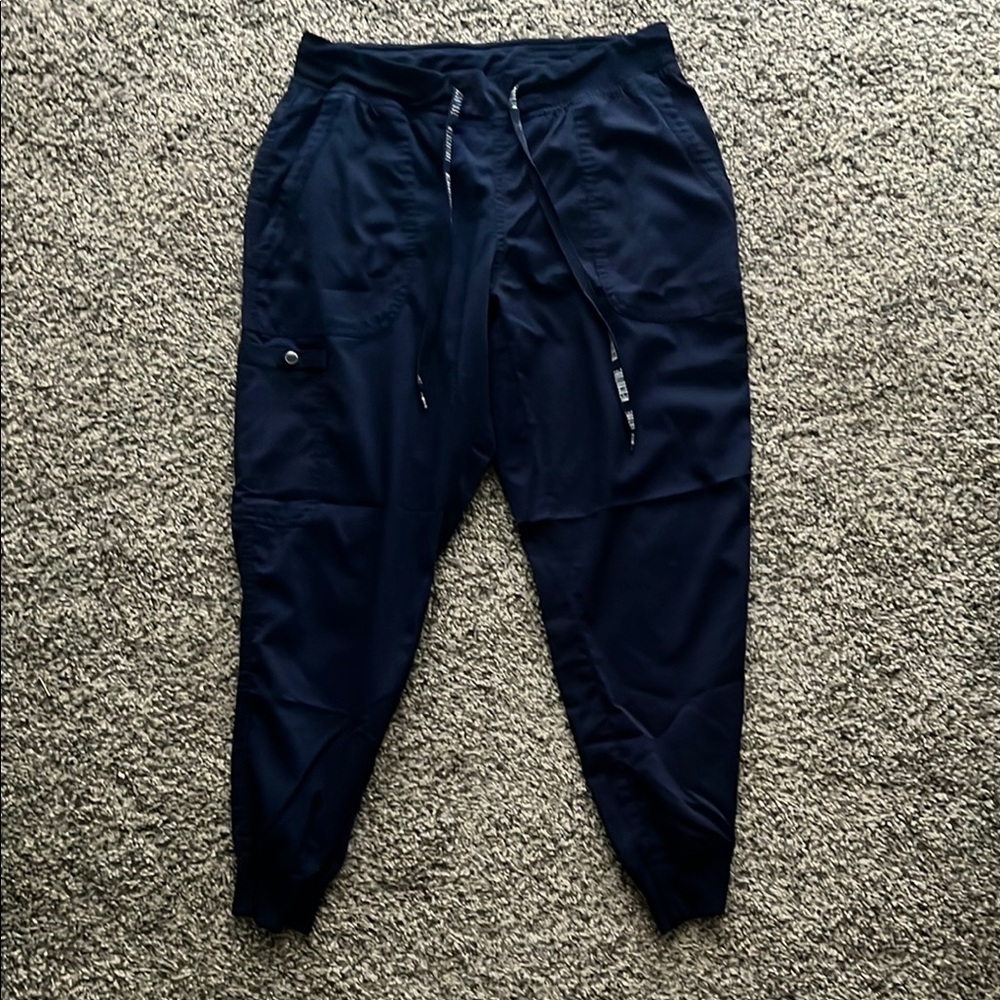 Med Couture Navy Scrub Jogger Pants